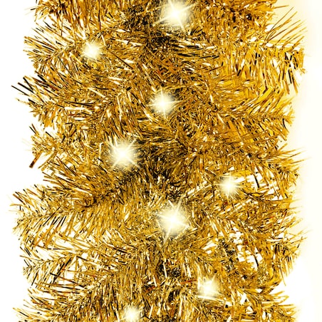 vidaXL Girlanda świąteczna z lampkami LED, 5 m, złota