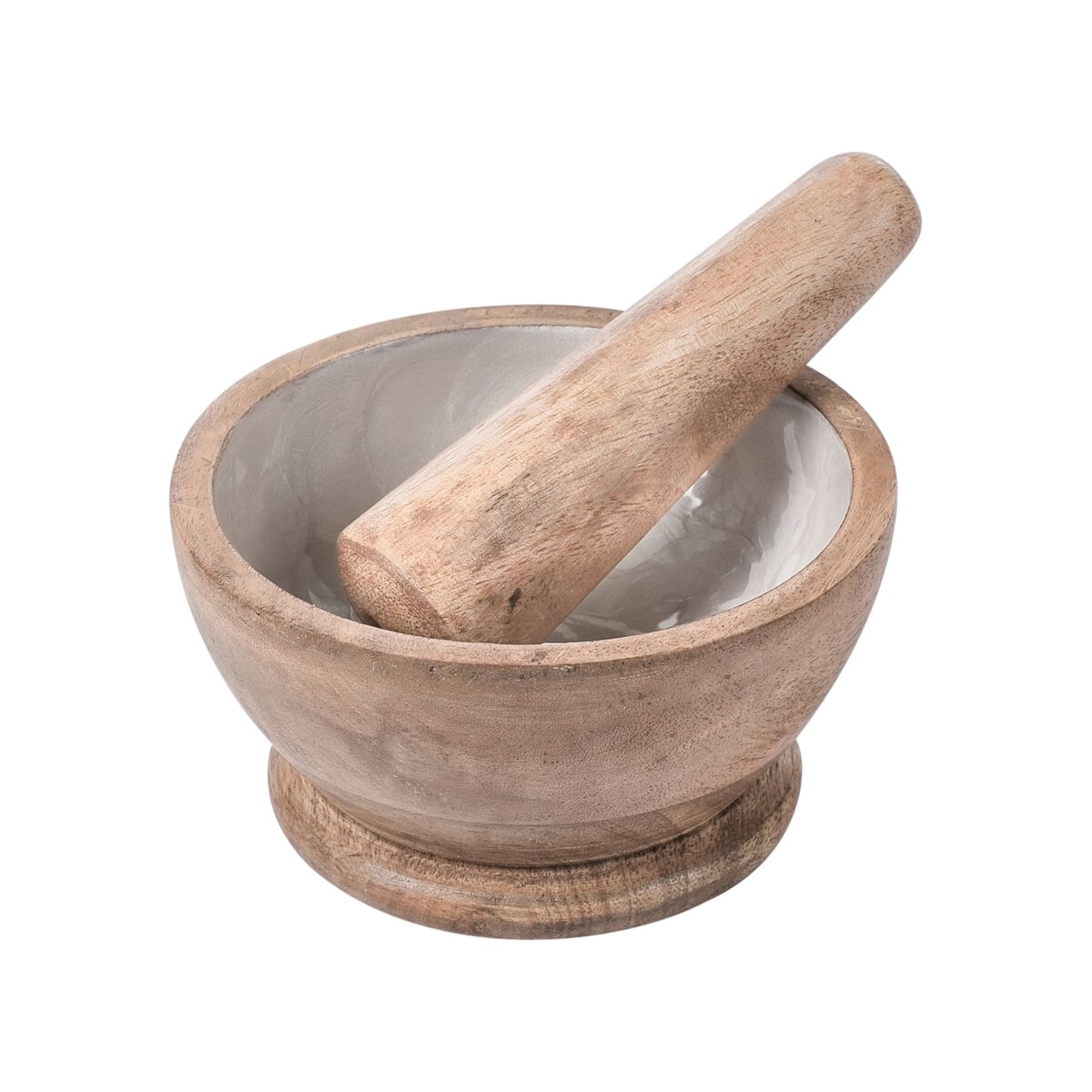 Moździerz z tłuczkiem BANHA Drewno mango Brązowy/ biały