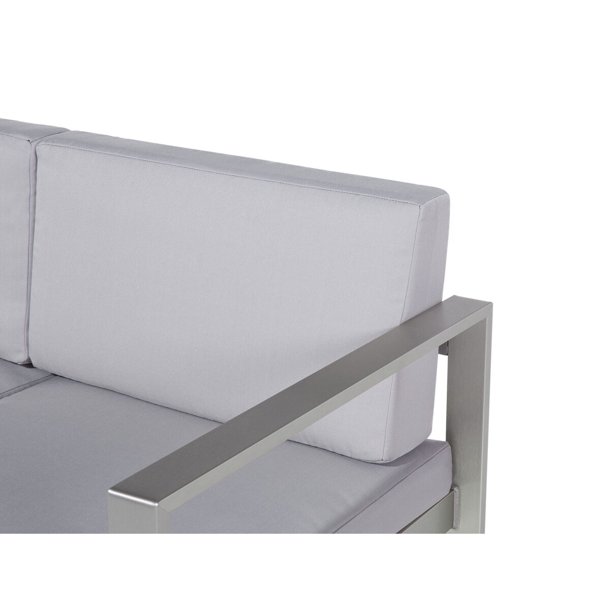 Sofa ogrodowa 2-osobowa jasnoszara SALERNO