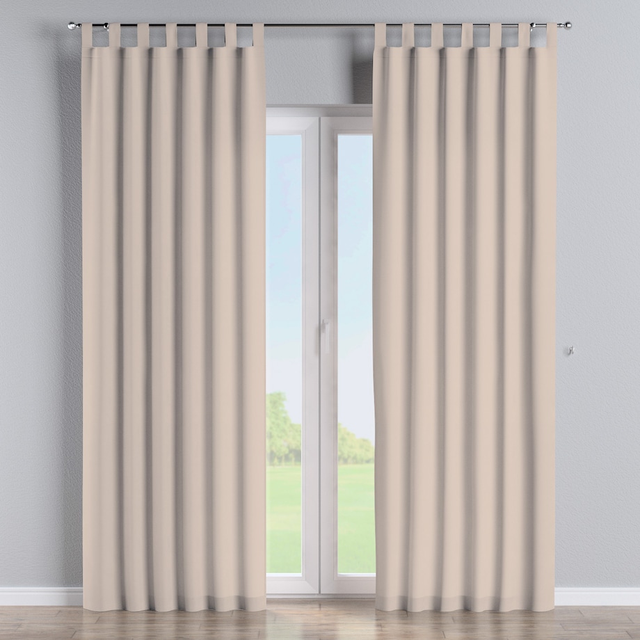 Zasłona na szelkach 1 szt. 130x245 jasnobeżowy