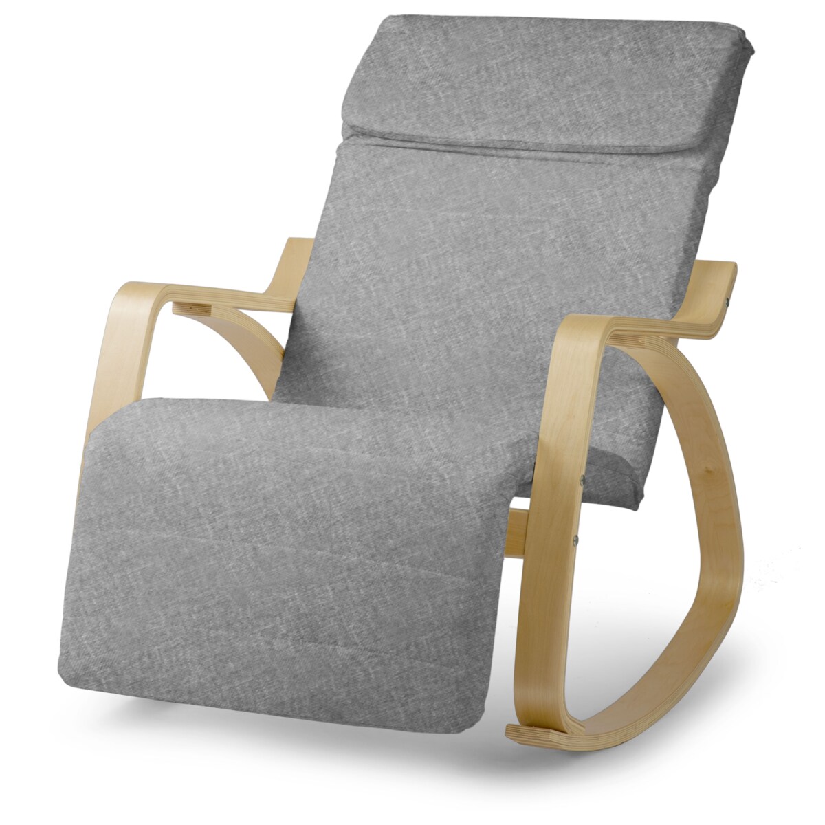 Fotel bujany na biegunach wypoczynkowy drewniany Sofotel Suzi