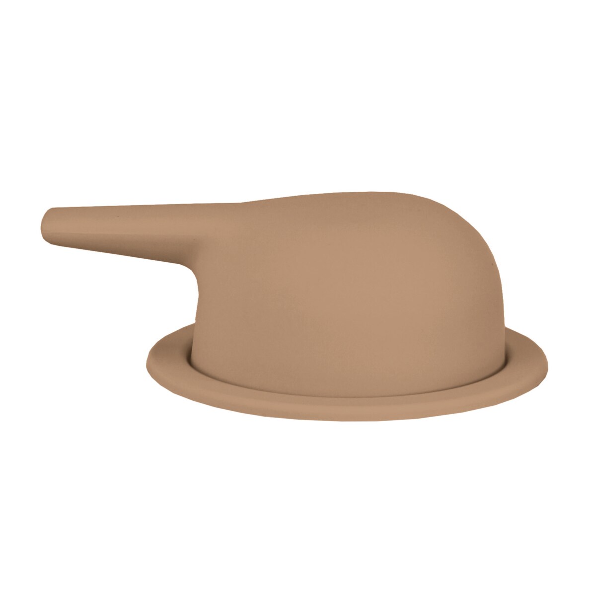 Kleine Wolke Groove Dozownik do mydła brązowy ceramika