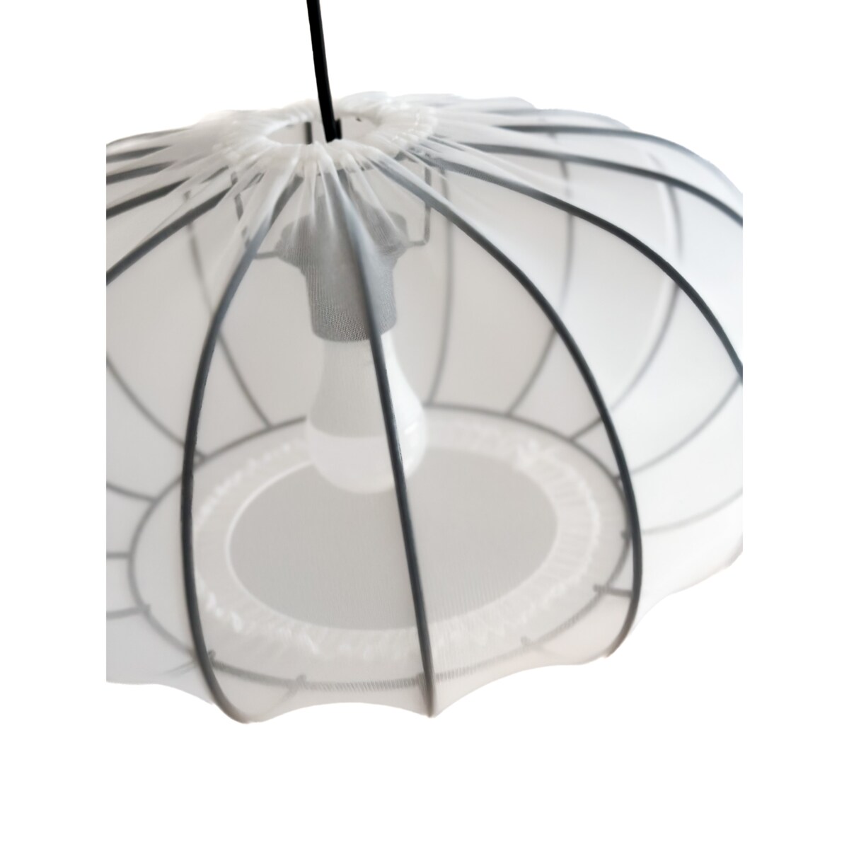 Abażur Meduza Biała Mist Black 20x40