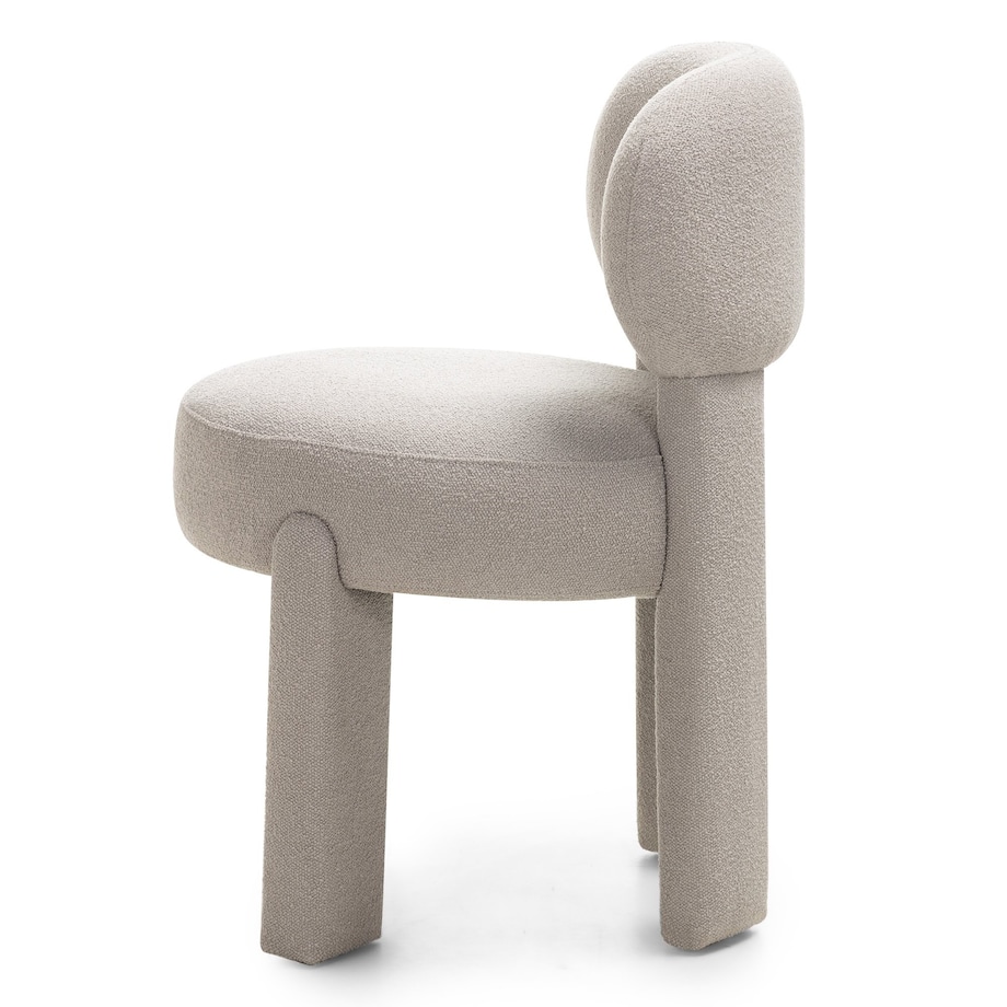 Krzesło tapicerowane LAGOTTO szarobeżowe 78x52x59,5 cm