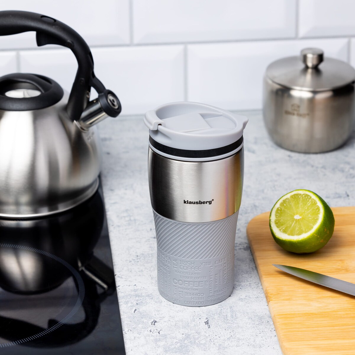 Kubek termiczny 320ml KLAUSBERG beżowy