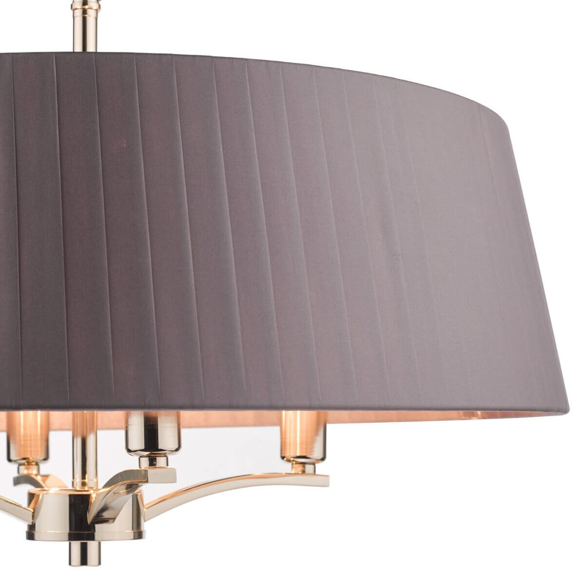 Metalowa lampa wisząca Cristin CRI0439 Dar Lightning nikiel szara