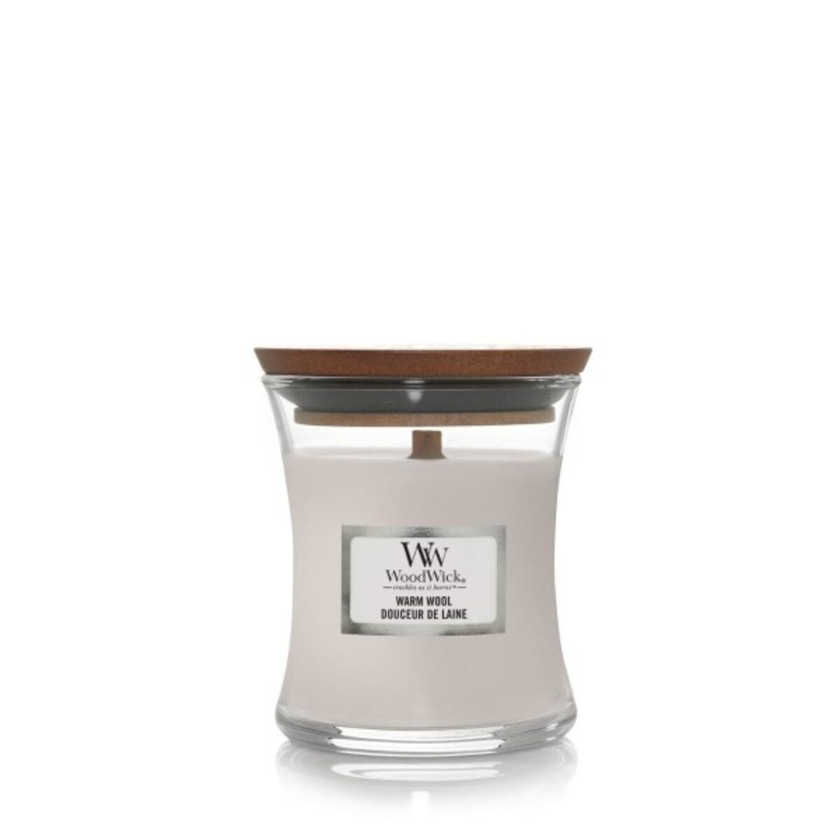 WoodWick świeca mała WARM WOOL