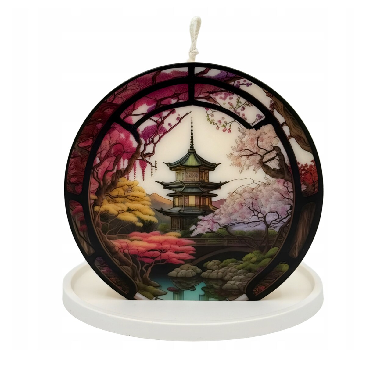 Świeca Sojowa na Prezent Świeczka Ozdobna Bezzapachowa Dekoracyjna Japonia