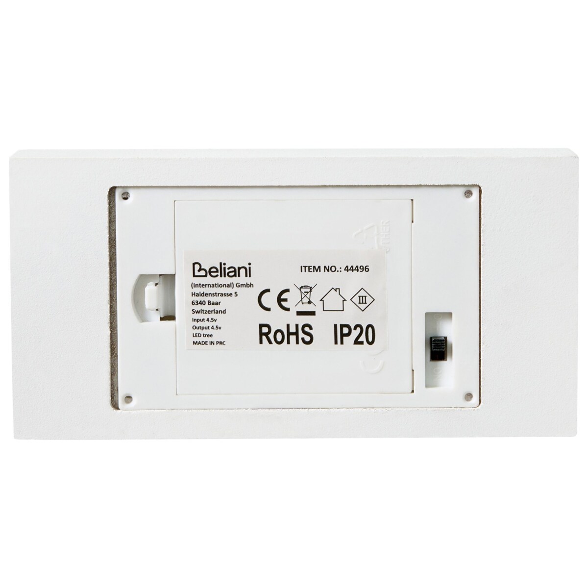 Dekoracja świąteczna LED FEMAN Choinka Renifer 36 cm Biały