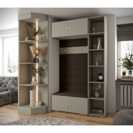 Garderoba do przedpokoju INOVA 2 Z20 kaszmir+złoty+manila04