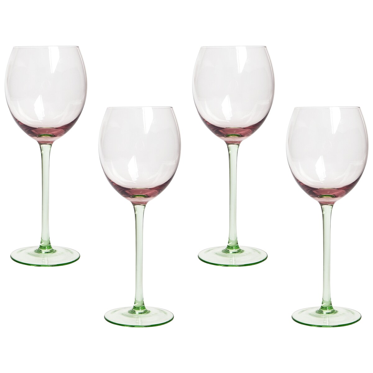 Zestaw 4 kieliszków do wina DIOPSIDE 360 ml Różowy