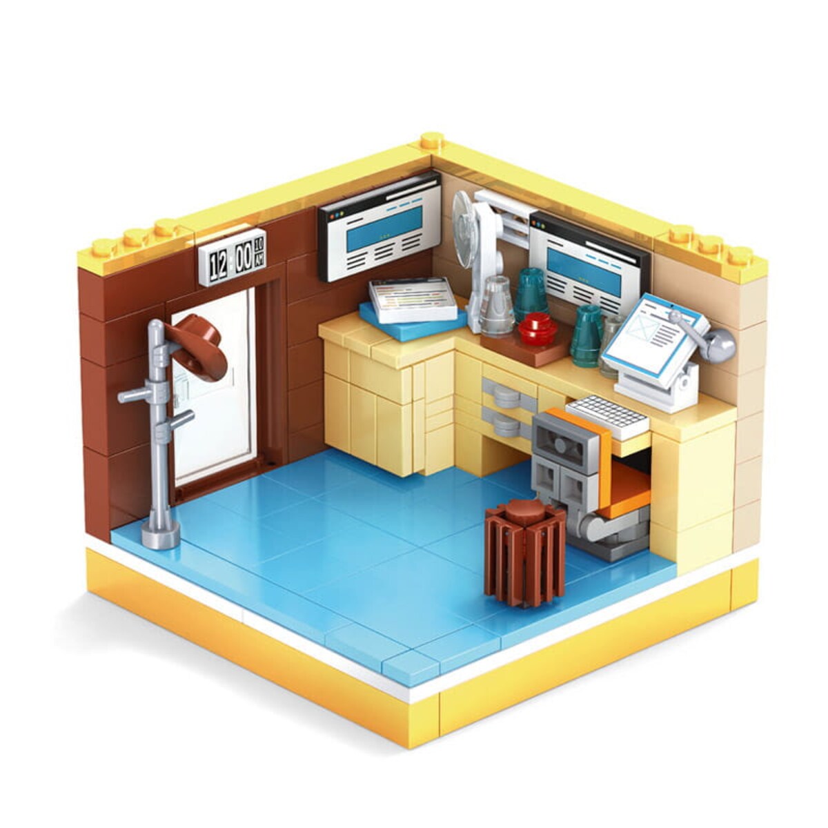 BIURO - mini pokoik z klocków - Ausini - 174 elementy