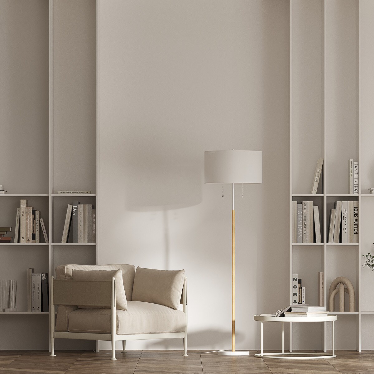 Lampa stojąca Light Prestige Fogo biały 2 x E27 1 szt.