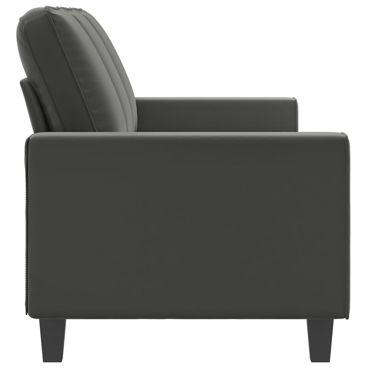 vidaXL 3-osobowa sofa, ciemnoszary, 180 cm, tapicerowana mikrofibrą