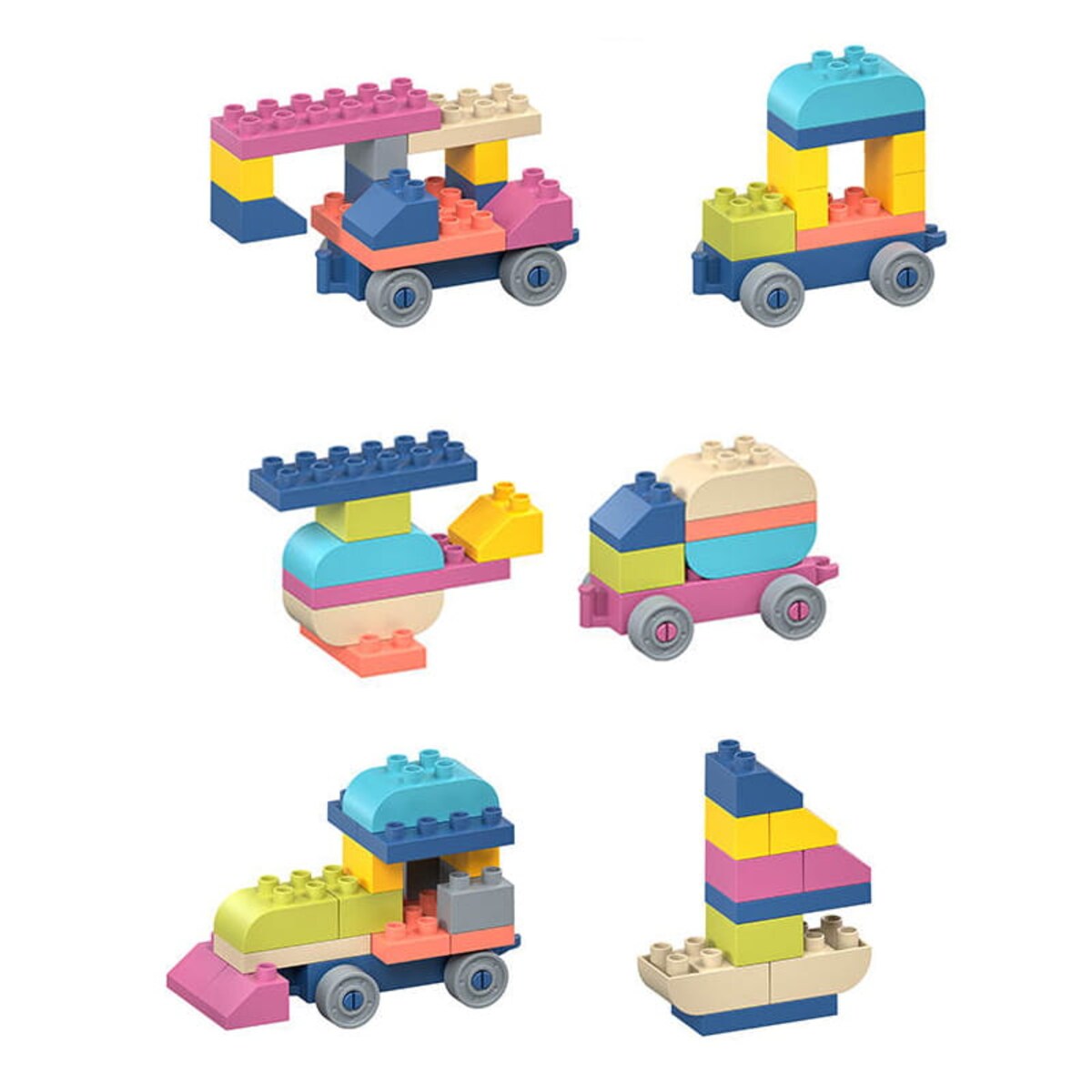 SOFT blocks - miękkie klocki konstrukcyjne 77 elementów