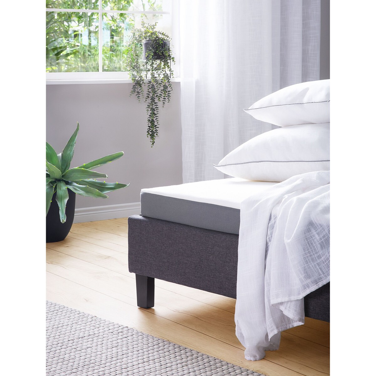 Materac piankowy zdejmowany pokrowiec 90 x 200 cm PICCOLO