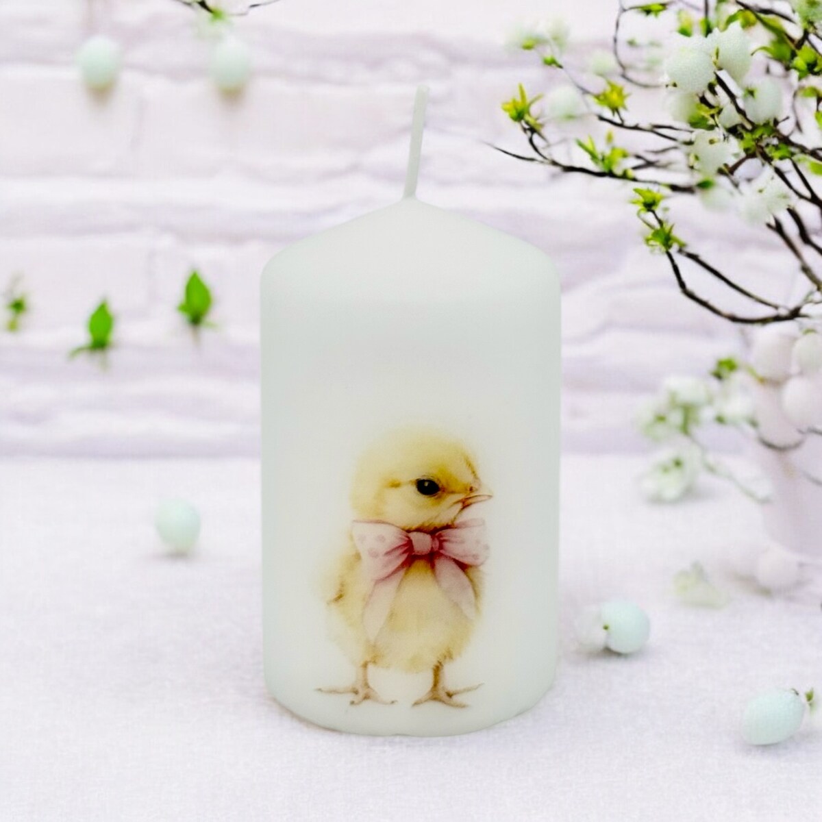 Świeca wielkanocna Kurczaczek wielkanocny świeczka na Wielkanoc
