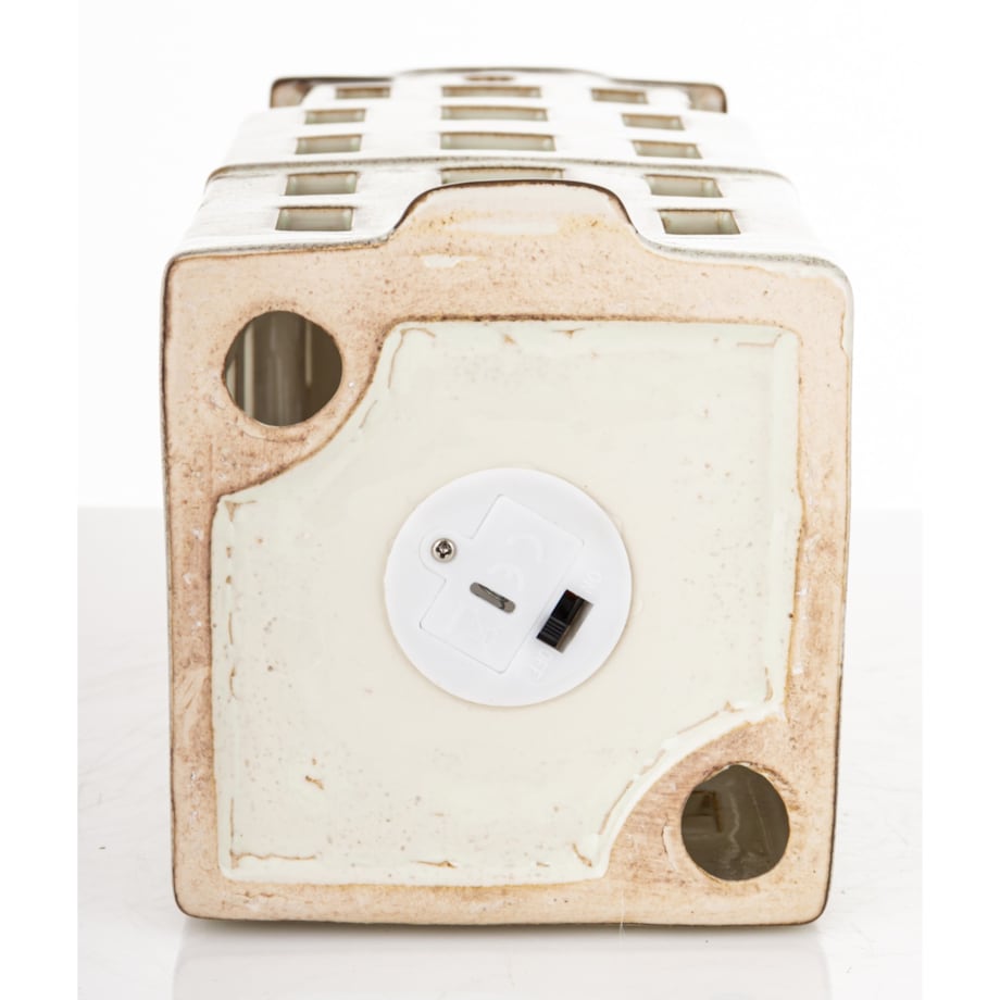 Domek kamienica LED 26x10x11 cm BALAY brązowy