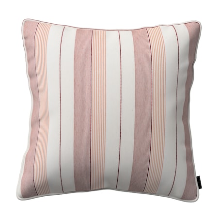 Poszewka Gabi na poduszkę 60x60 czerwone pasy
