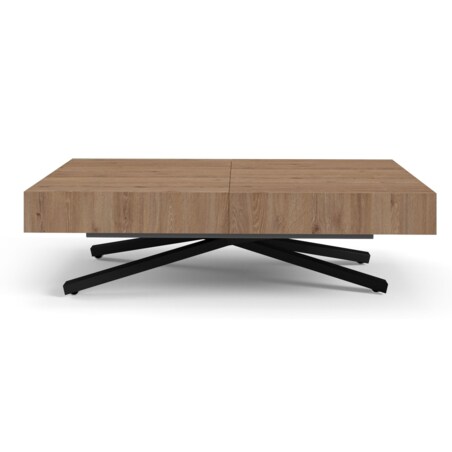 Ławostół Nowoczesny SIENNA, nogi X - Truffle Brown davos Oak