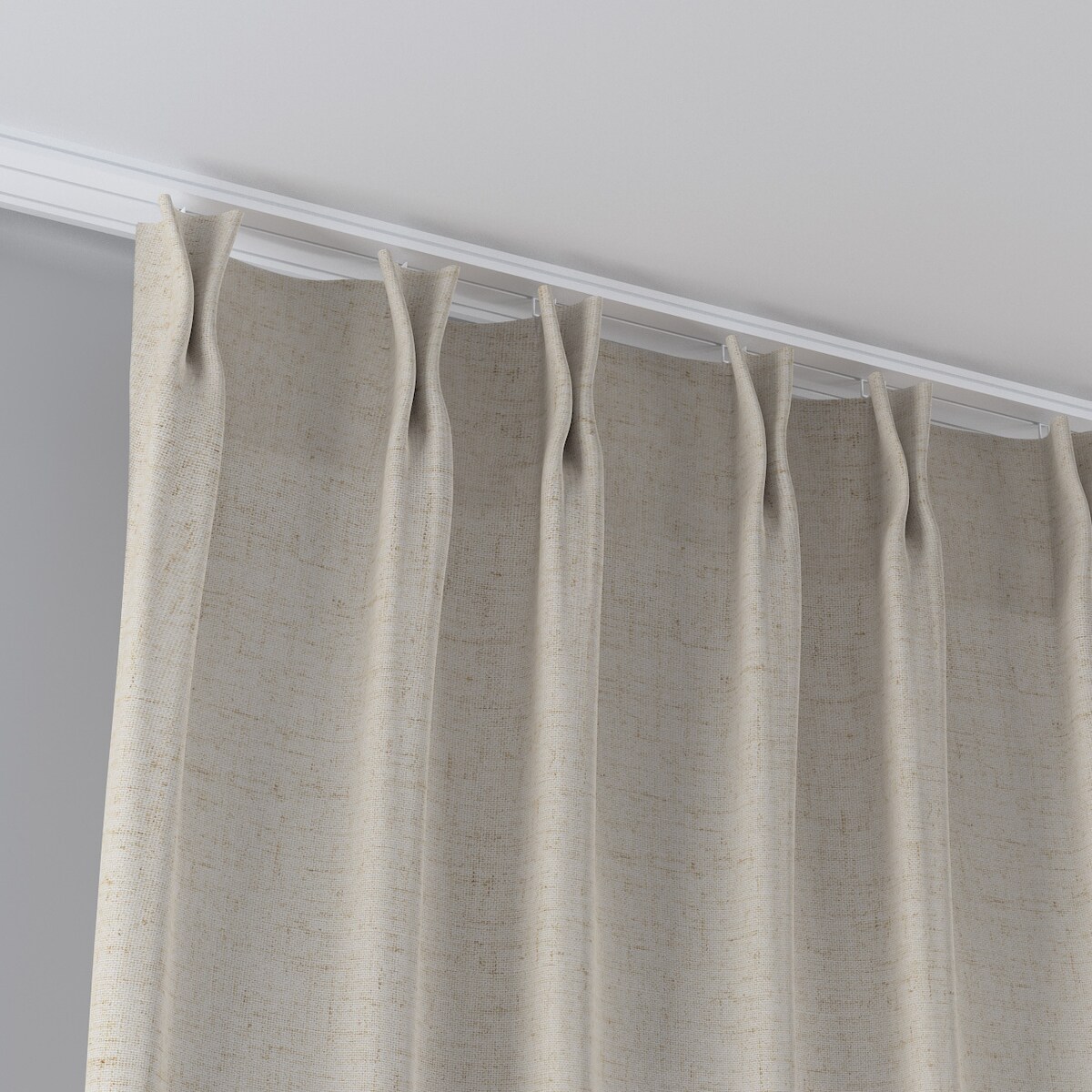 Zasłona na haczykach flex podwójnych 130x245 beżowy