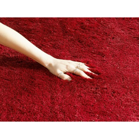 Dywan shaggy 160 x 230 cm czerwony EVREN