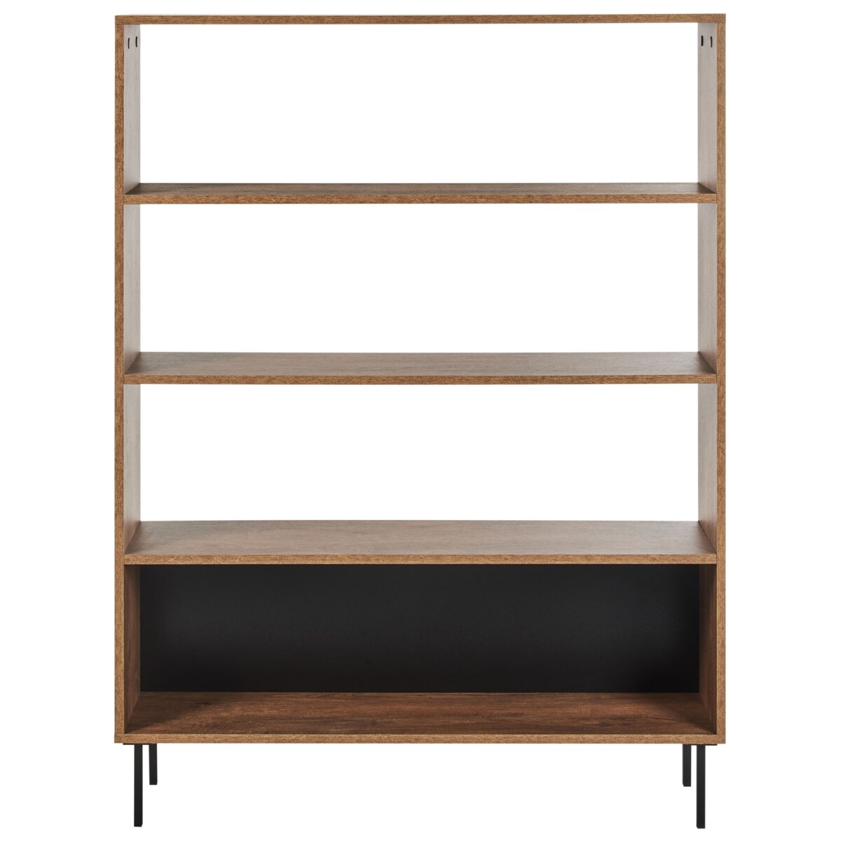 Regał 4 półki NANTON Drewno Ciemne drewno