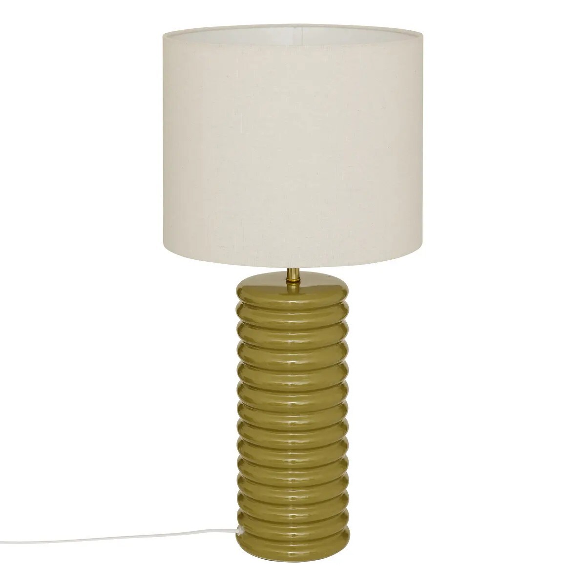 Lampa stołowa z ceramiki i tkaniny Vinus 69 cm