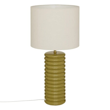 Lampa stołowa z ceramiki i tkaniny Vinus 69 cm