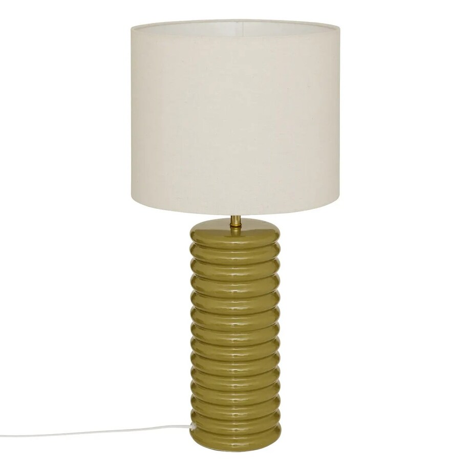 Lampa stołowa z ceramiki i tkaniny Vinus 69 cm