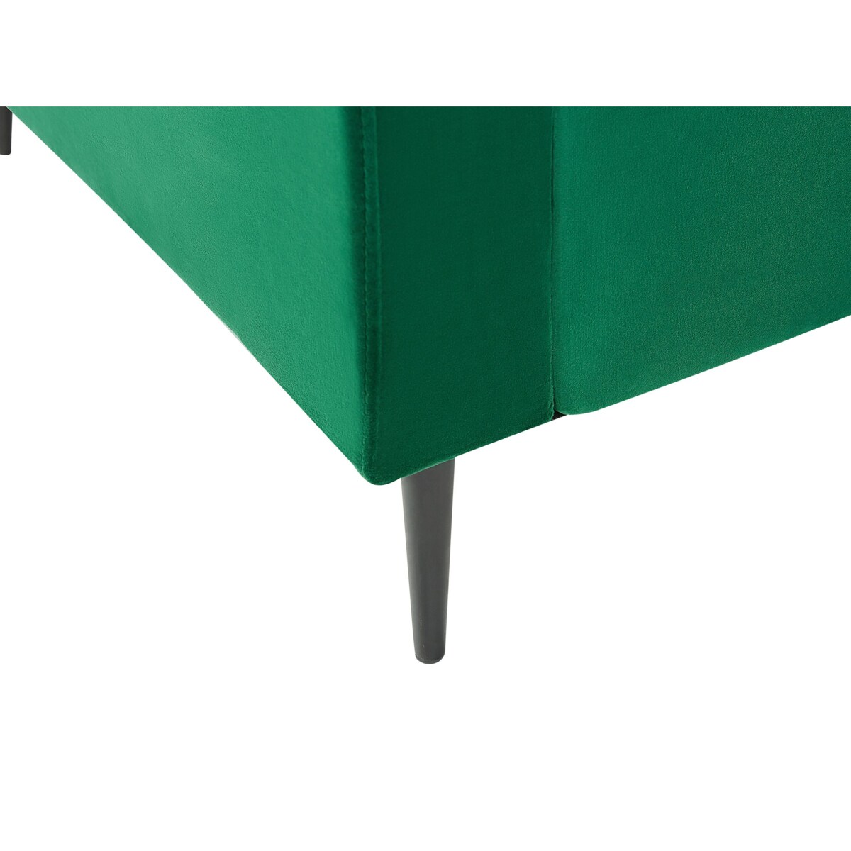 Szezlong welurowy zielony GUERET