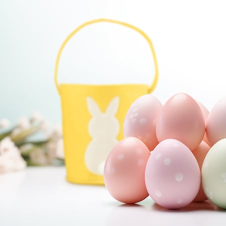 Koszyk Koszyczek Filcowy Wielkanocny Na Jajka Pisanki Dekoracja Ozdoba Z Zajączkiem Żółty