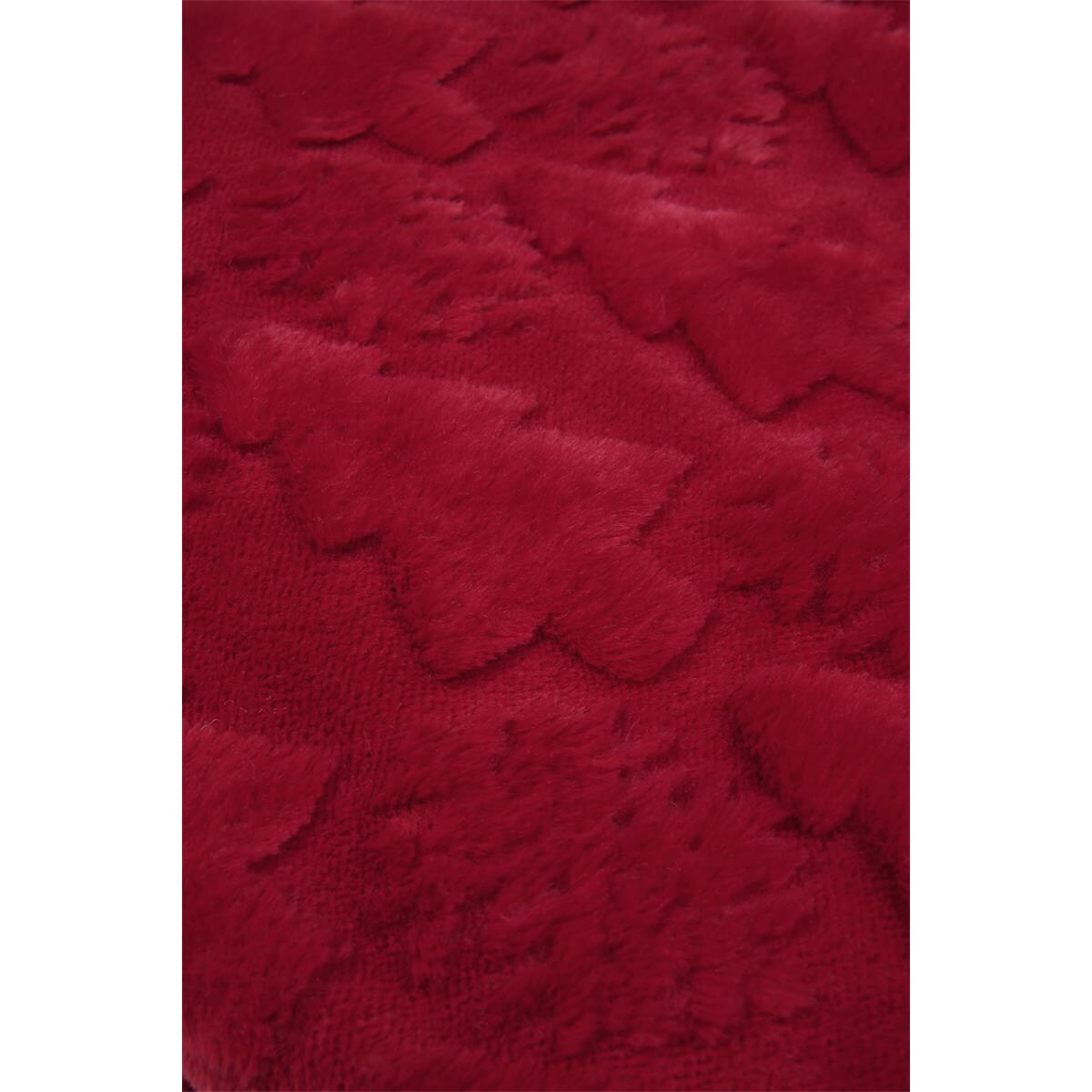 Koc pluszowy HOHOHO, ze świątecznym wzorem, 130 × 160 cm