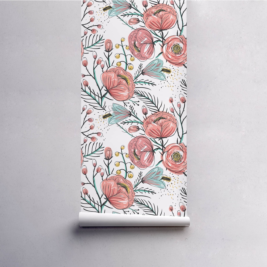 Tapeta Jesienne zawilce, 416x254cm