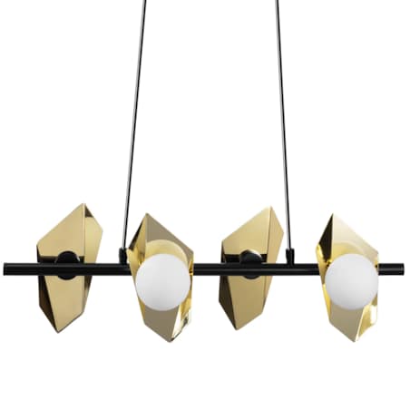 Lampa sufitowa wisząca złota czarna 4xG9 APP1412-CP