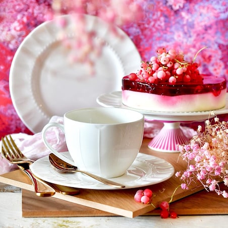 VILLA ITALIA Komplet filiżanek porcelanowych 260 ml 6 sztuk MATTINA