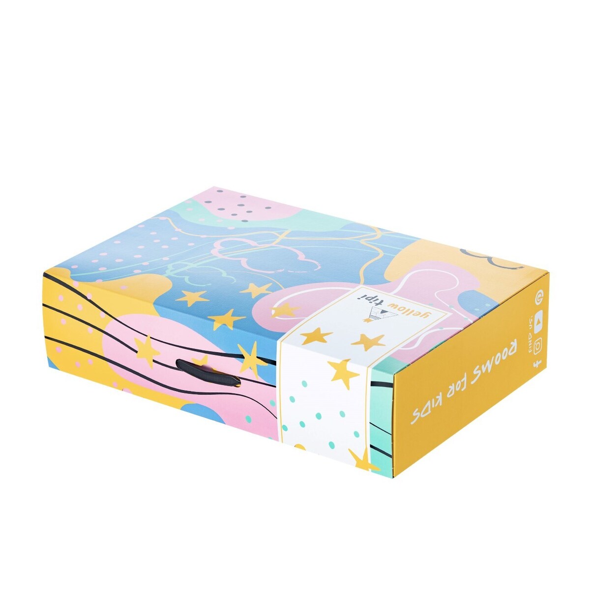 Pudełko prezentowe Yellow Tipi, 59x15x39cm