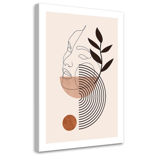 Obraz na płótnie, Twarz kobiety boho