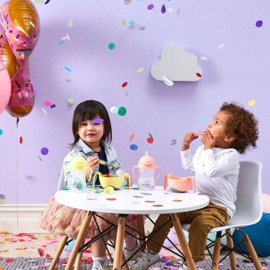 Bidon dla dzieci ze słomką 240 ml - kubek niekapek Gelato Boysenberry, b.box