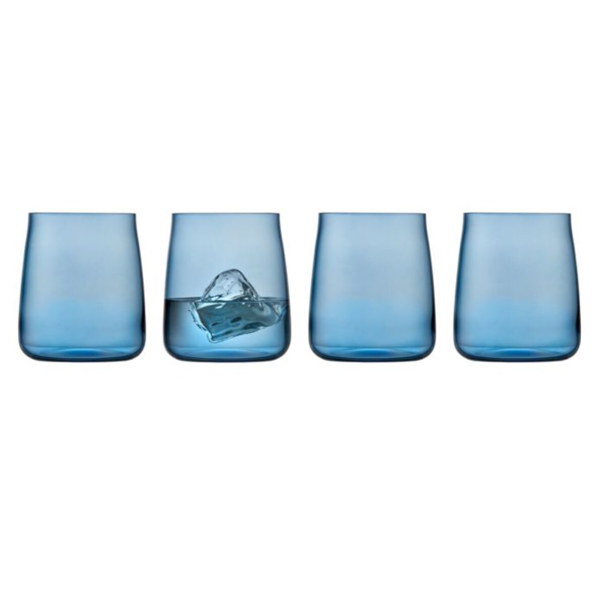 Szklanki do wody ze szkła kryształowego Smoke 420 ml niebieskie 4 sztuki 31579
