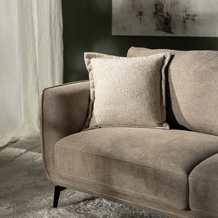 Poszewka Mona na poduszkę 45x45 beżowy melanż