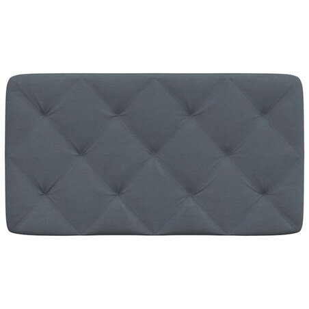 vidaXL Poduszka na wezgłowie, ciemnoszara, 80 cm, aksamitna