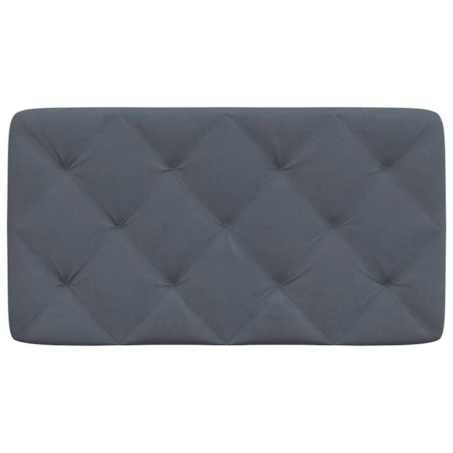 vidaXL Poduszka na wezgłowie, ciemnoszara, 80 cm, aksamitna