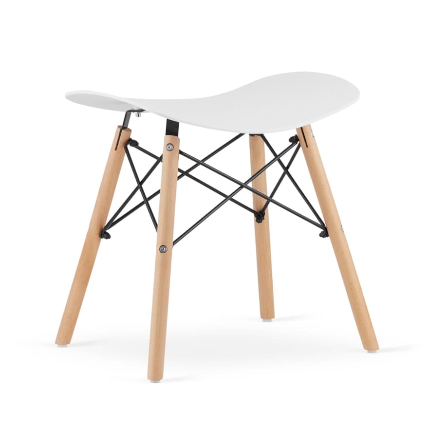 Taboret Krzesełko Do Kuchni Korfu - Biały