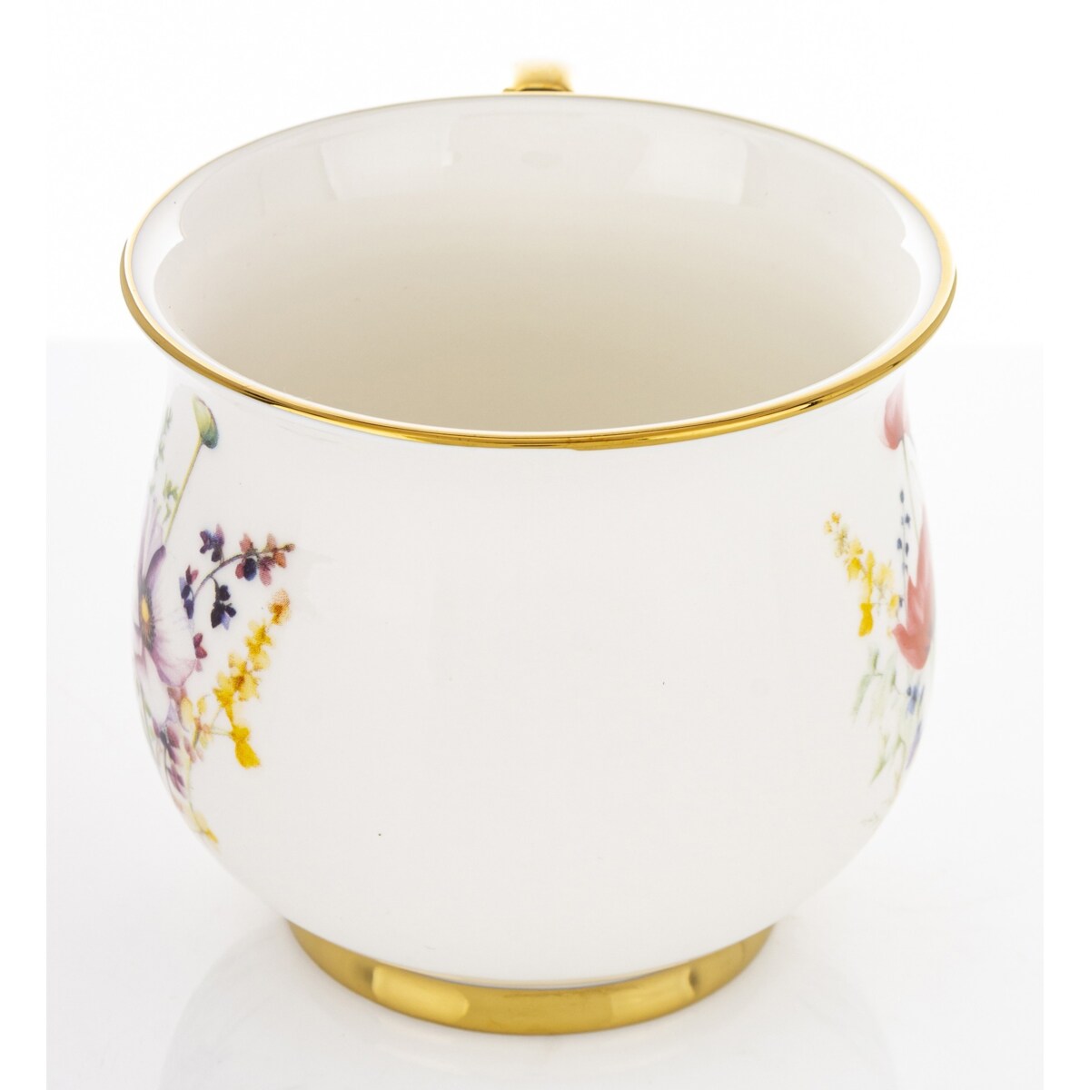 Kubek porcelanowy baryłka 430 ml z pudełkiem 9x13,5x10 cm BALERO-5 dwa czerwone maki