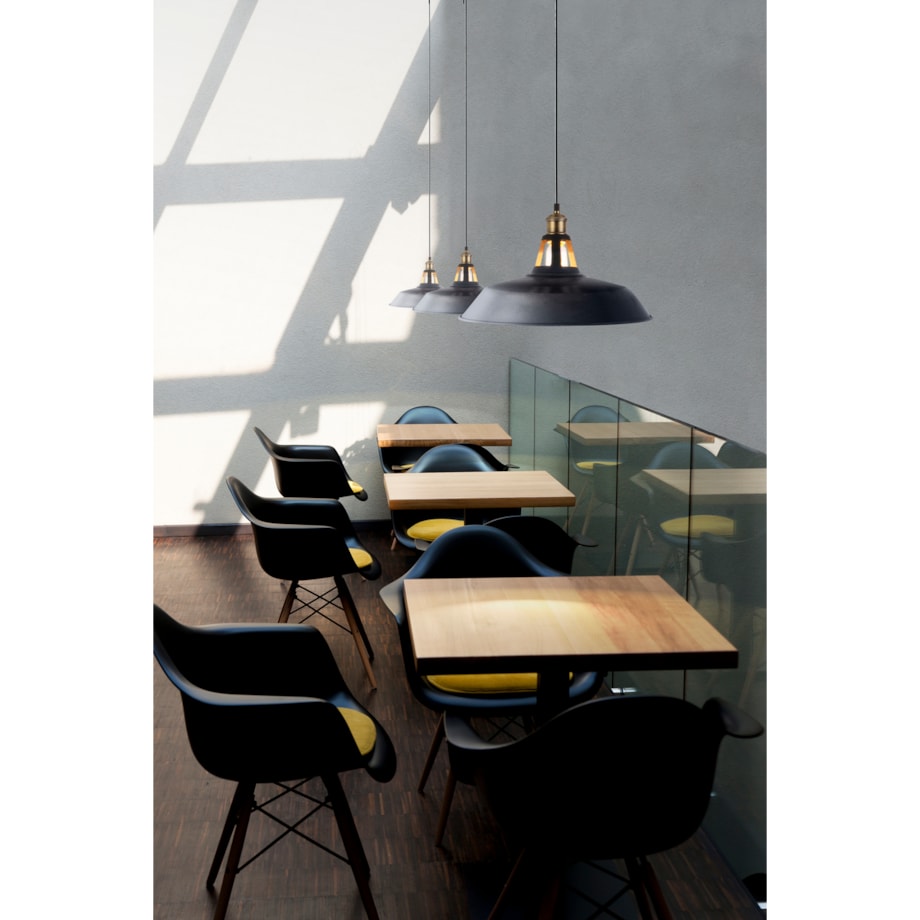 Loftowa lampa wisząca New Axel AZ1351 Azzardo nad wyspę czarna złota