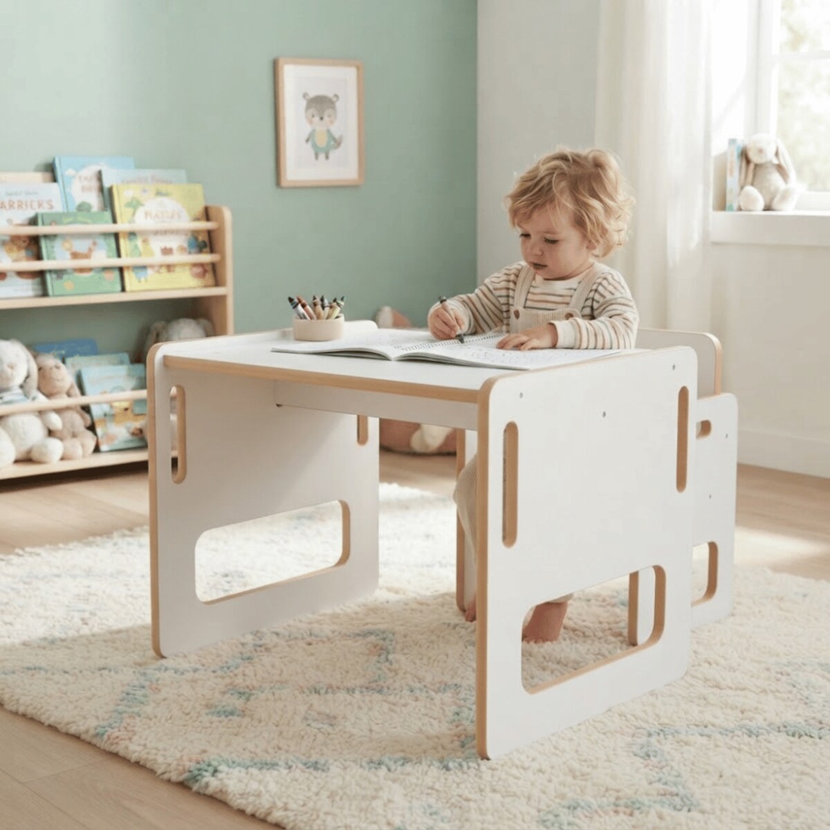Stolik z krzesełkiem dla dzieci MINO 2-4 lat zestaw do pokoju Verk.design