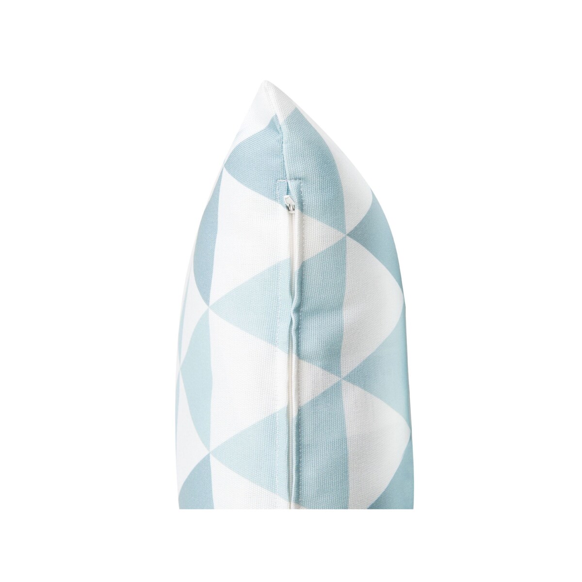 2 poduszki ogrodowe w trójkąty 40 x 40 cm niebiesko-białe TRIFOS