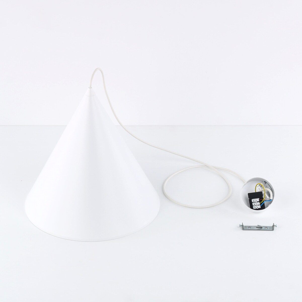 Lampa wisząca TK Lighting CONO WHITE 10009 biała E27 regulowana do salonu kuchni jadalni