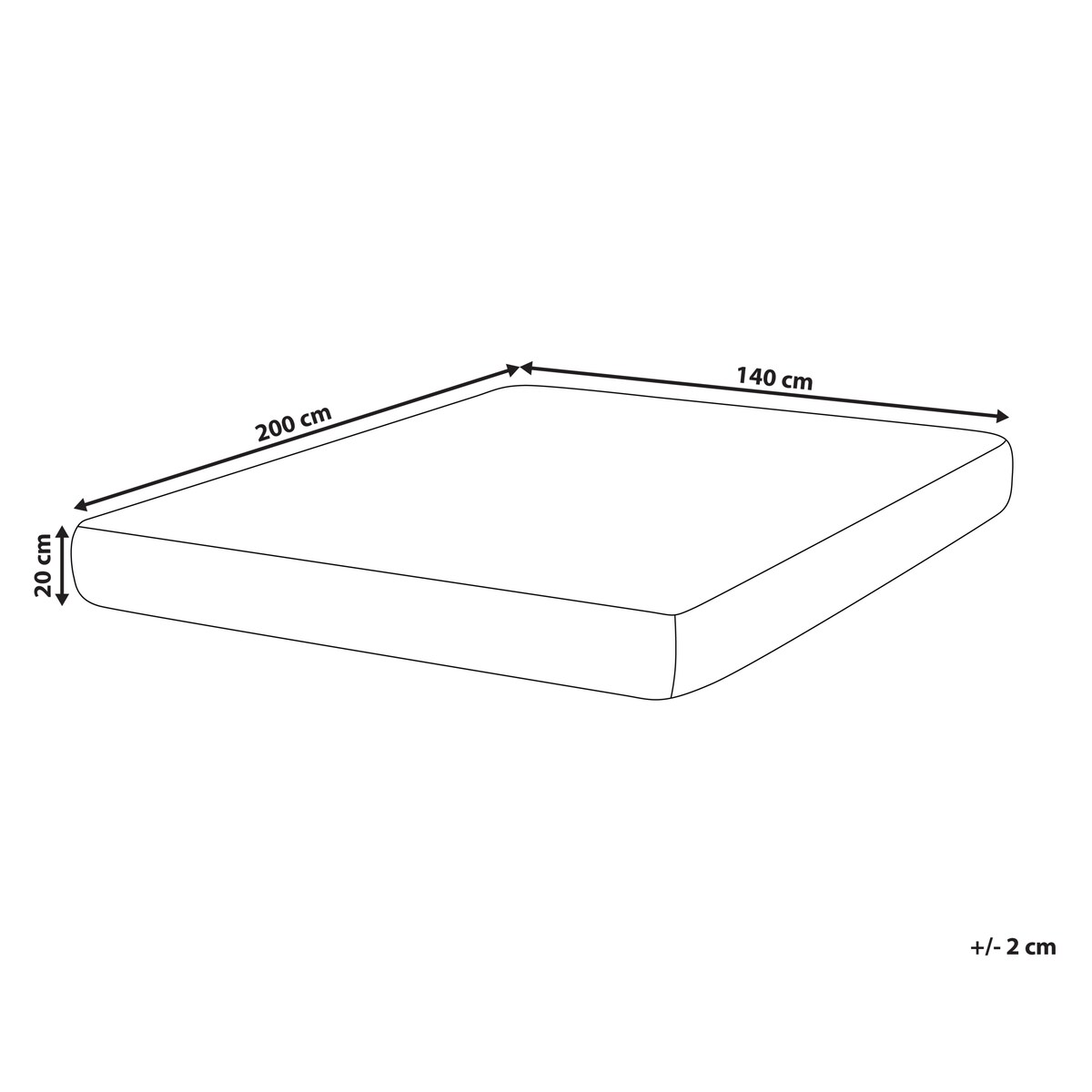 Materac kieszeniowy z pianką termoelastyczną SILENT HYBRID 7 PLUS H3/4 twardy 140 x 200 cm